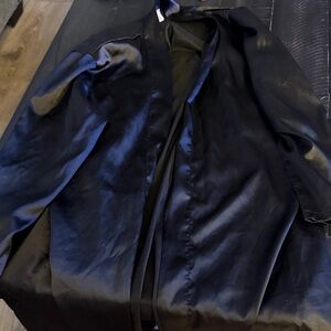 Black Satin Robe